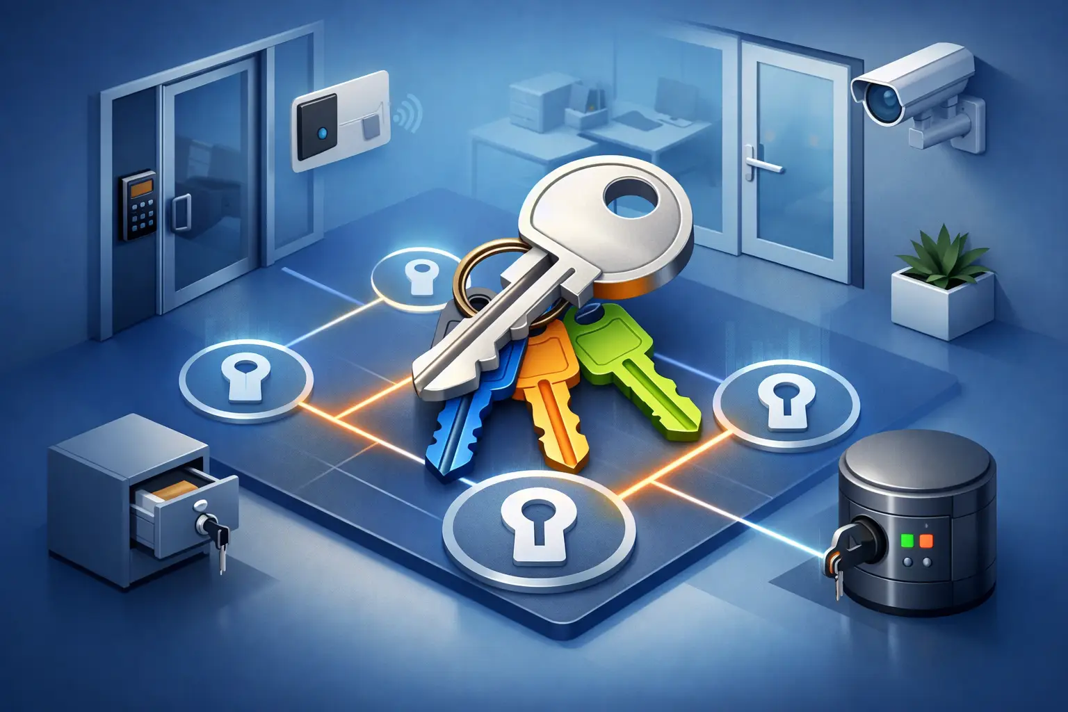 Master Key System for Office Access Control