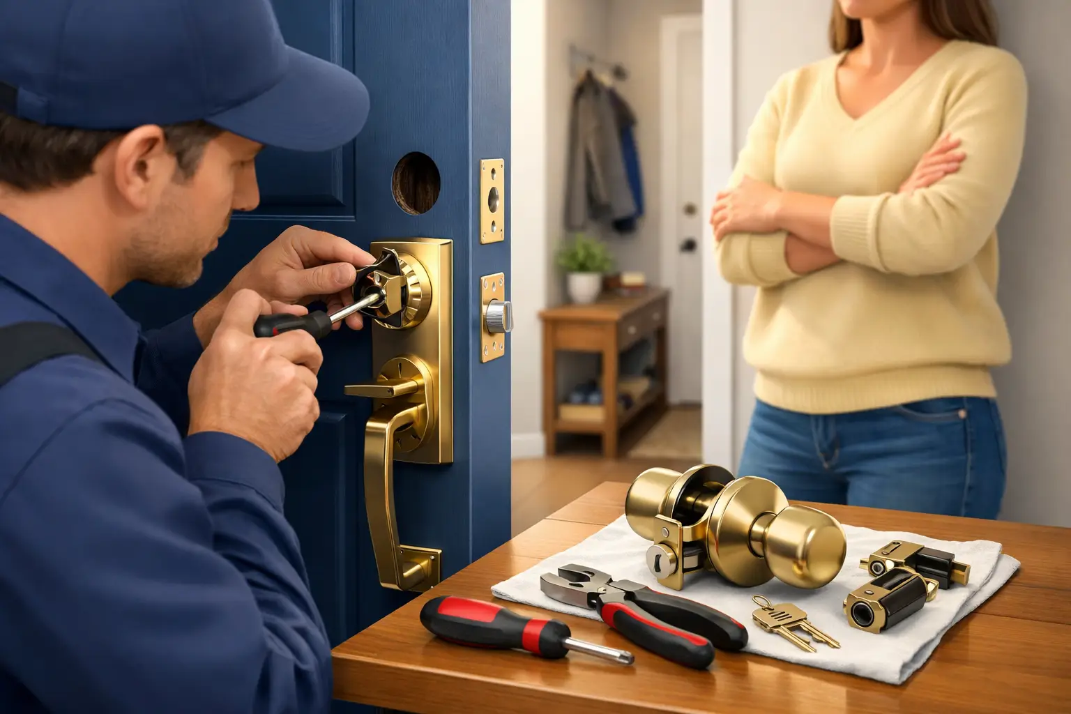 when front door lock replacement is needed featured - Blog