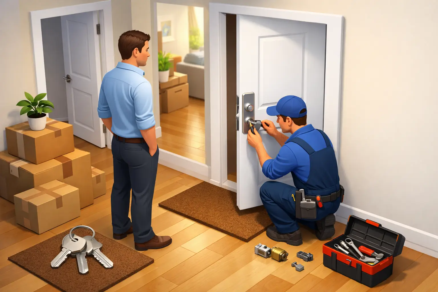 Why Rekey Locks After Moving Into a New Home? svg+xml,%3Csvg%20xmlns%3D%27http%3A%2F%2Fwww.w3 - Why Rekey Locks After Moving Into a New Home?