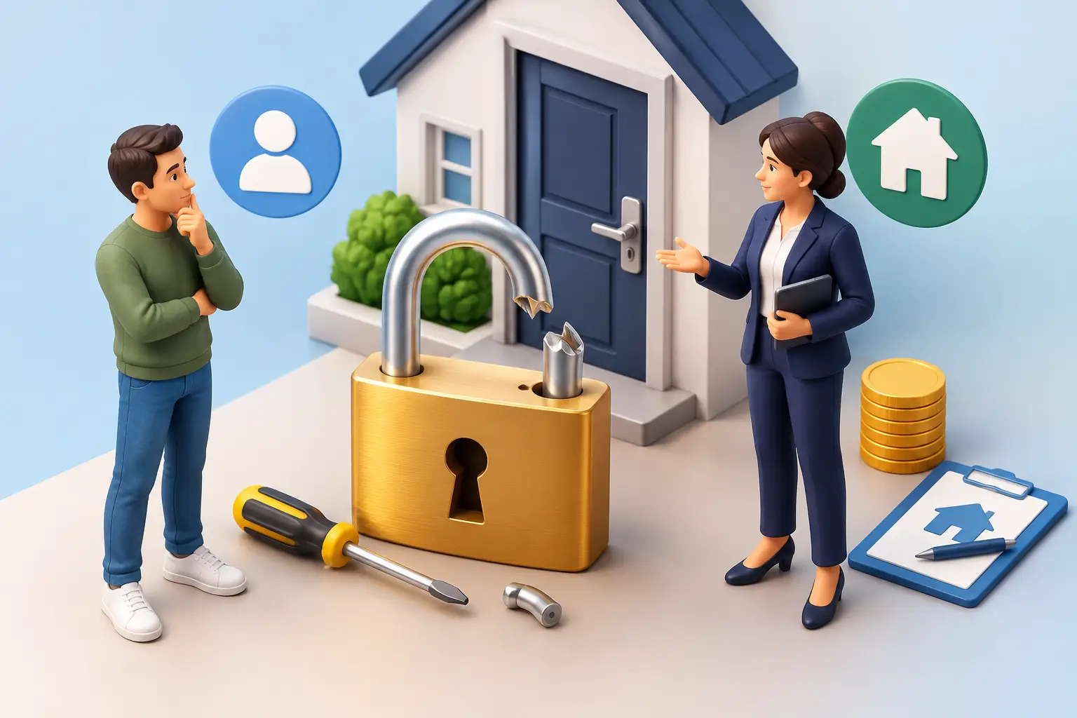Rental Lock Liability: Who Pays When Locks Fail? svg+xml,%3Csvg%20xmlns%3D%27http%3A%2F%2Fwww.w3 - Rental Lock Liability: Who Pays When Locks Fail?